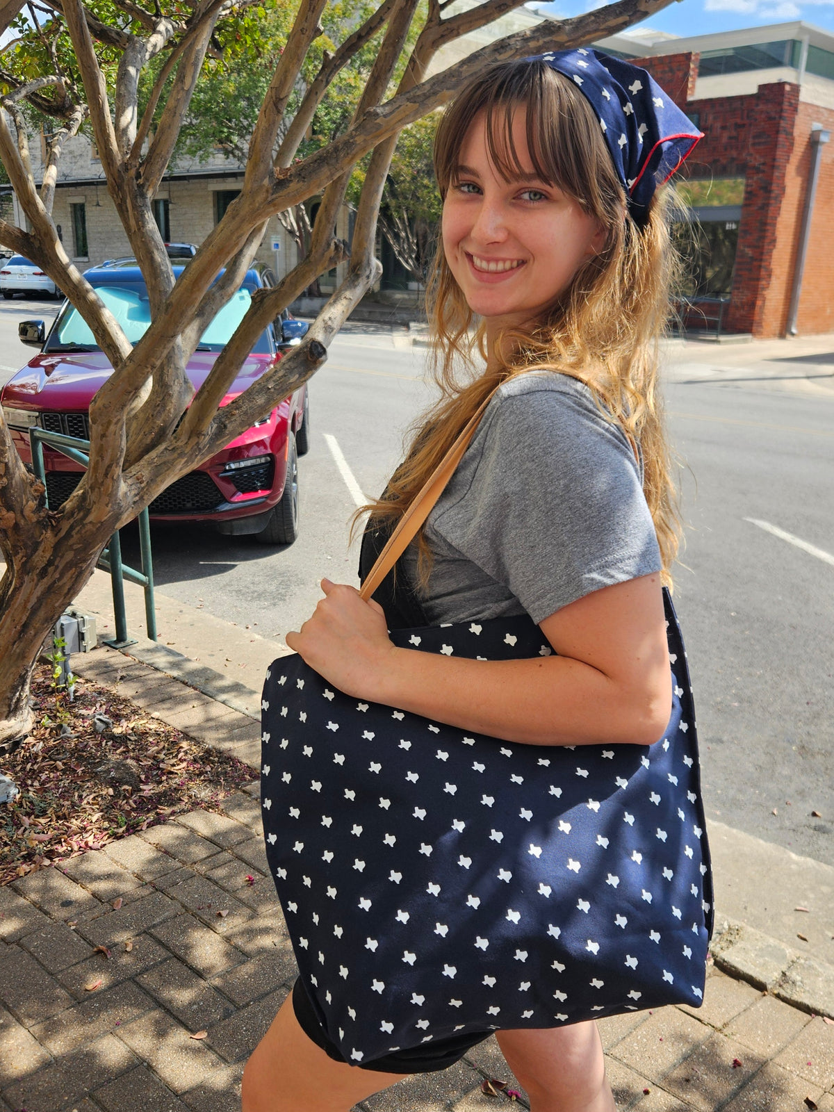 Texas Print Tote Bag