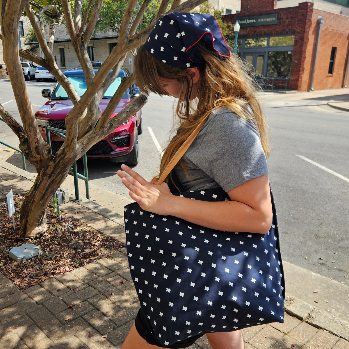 Texas Print Tote Bag