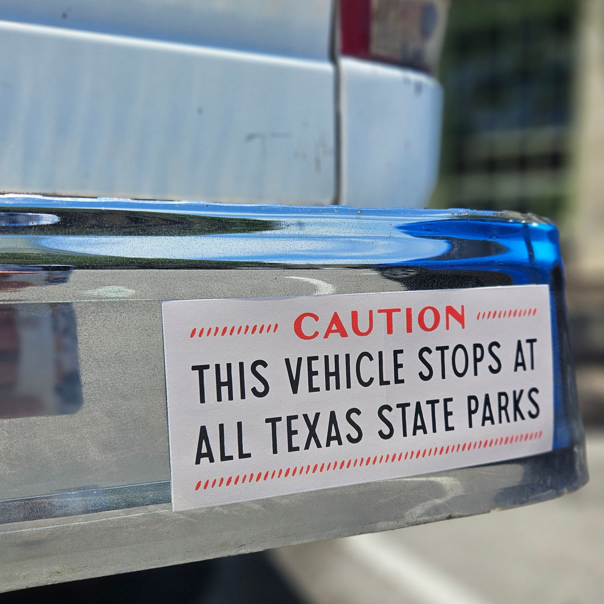 Caution State Parks Sticker