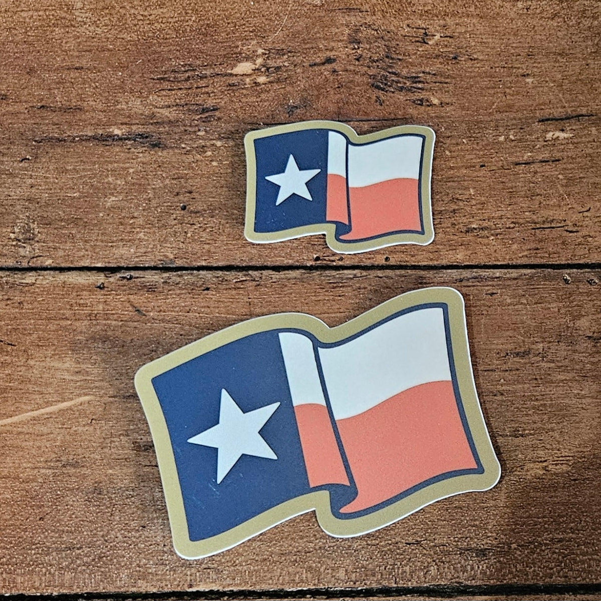 Wavy Texas Flag Sticker