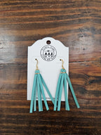 Leather Tassel Earrings