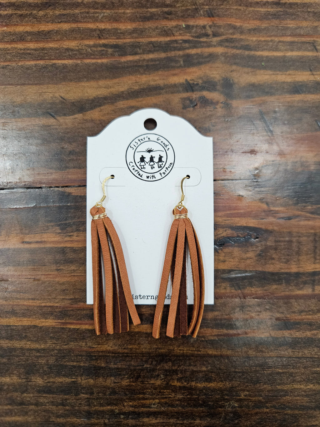 Leather Tassel Earrings
