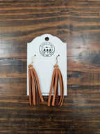 Leather Tassel Earrings