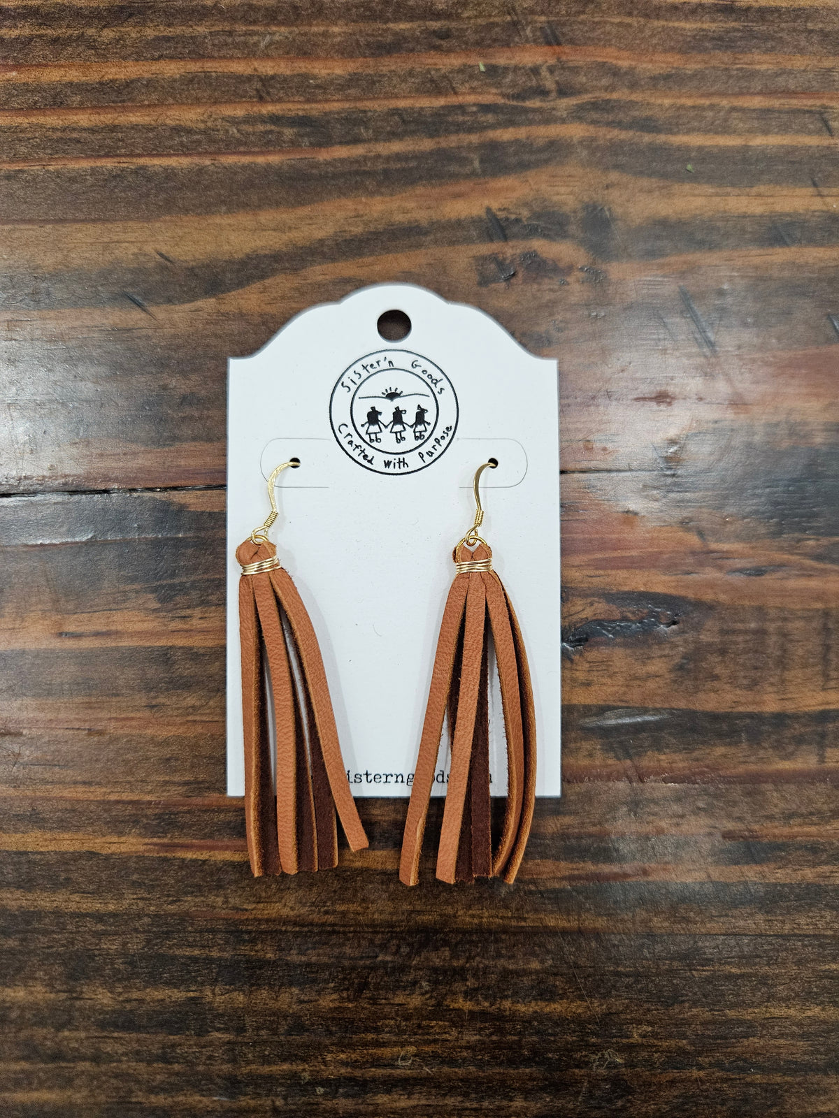 Leather Tassel Earrings