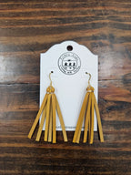 Leather Tassel Earrings
