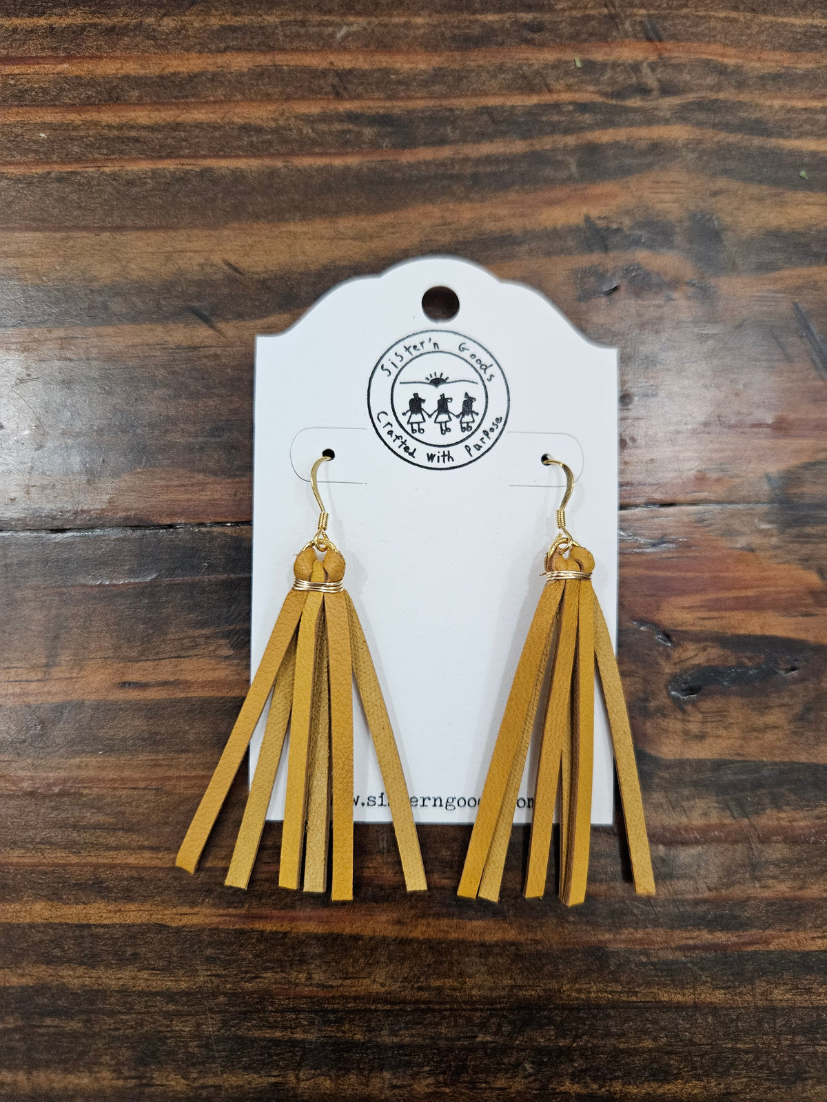 Leather Tassel Earrings