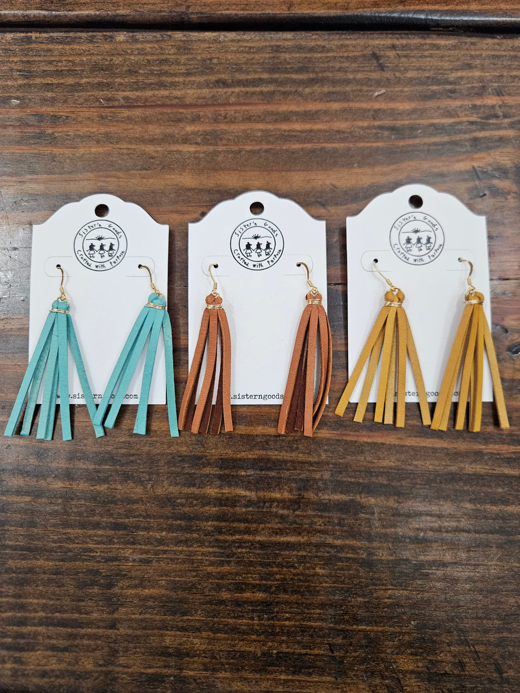 Leather Tassel Earrings