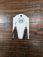 Leather Tassel Earrings