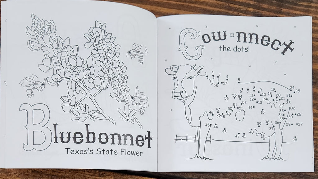 Texas Alphabet Coloring Book