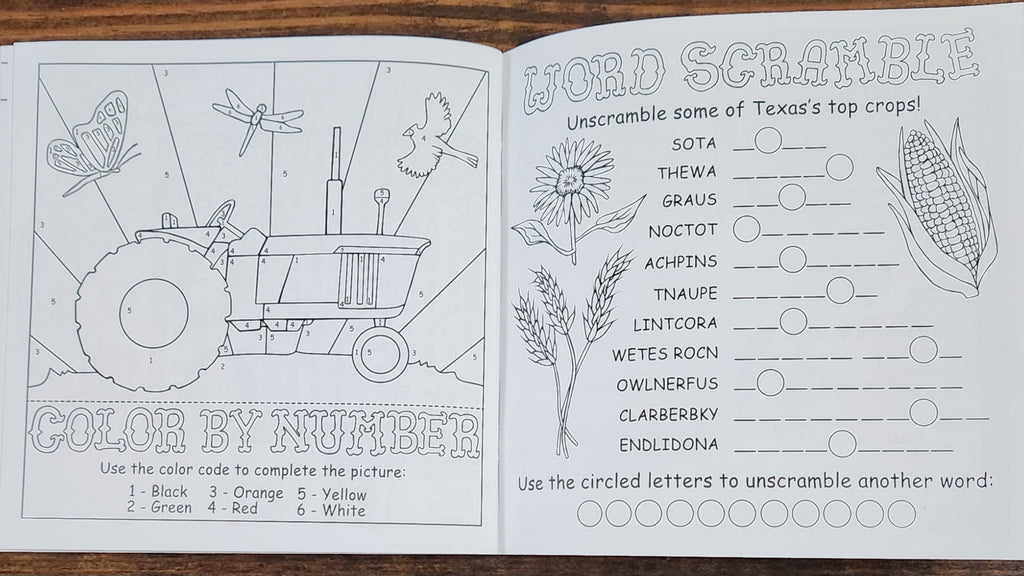 Texas Alphabet Coloring Book