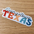 Georgetown, TX Colors Sticker