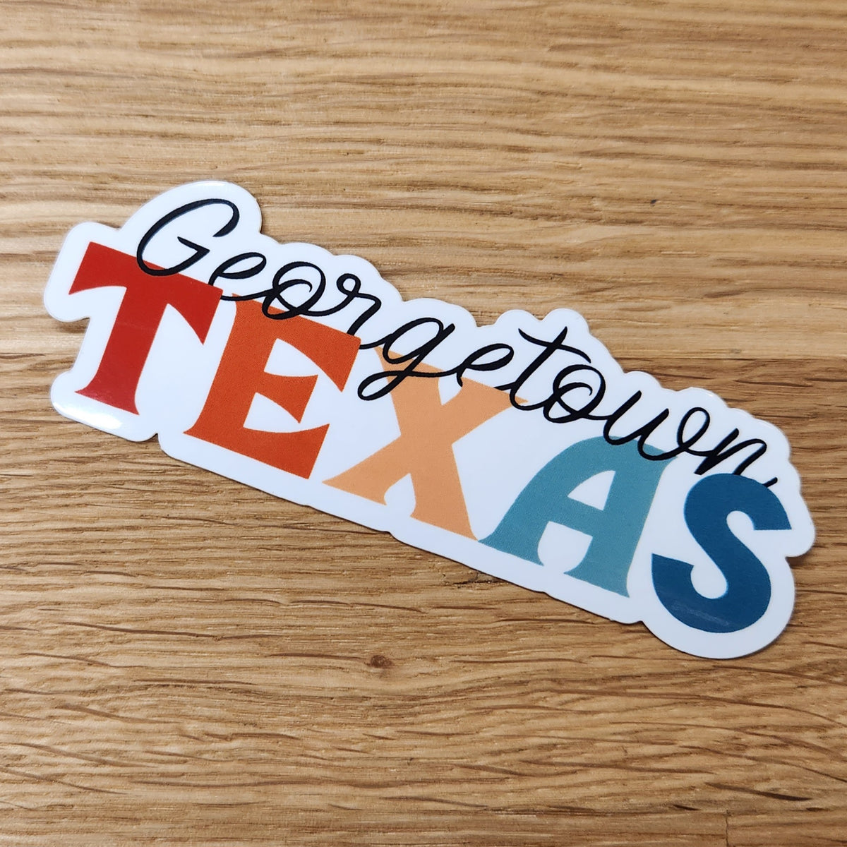 Georgetown, TX Colors Sticker