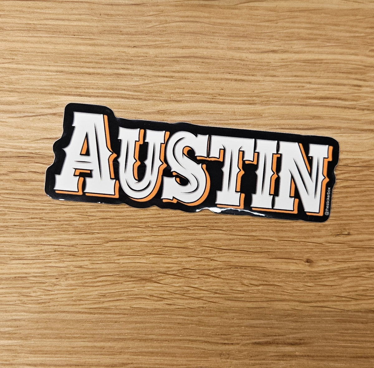 Austin Hook Em Sticker