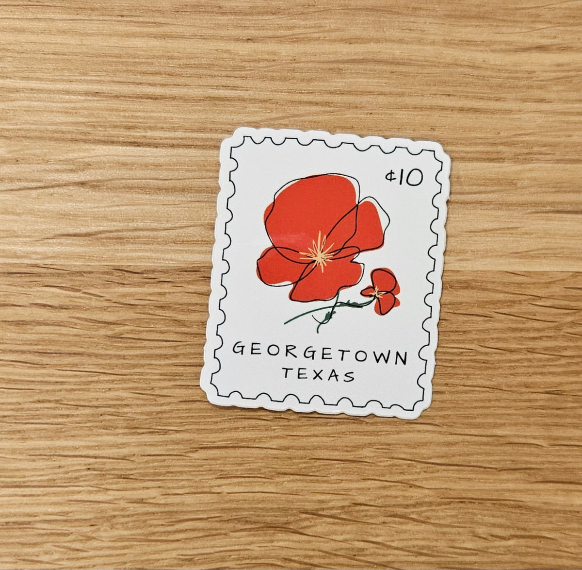Georgetown Mini Stamp Sticker