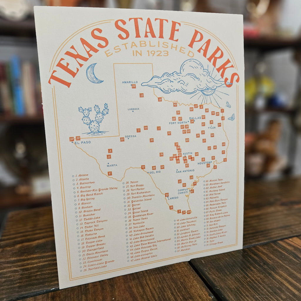 State Parks Map Print