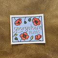 Georgetown Poppy Square Sticker