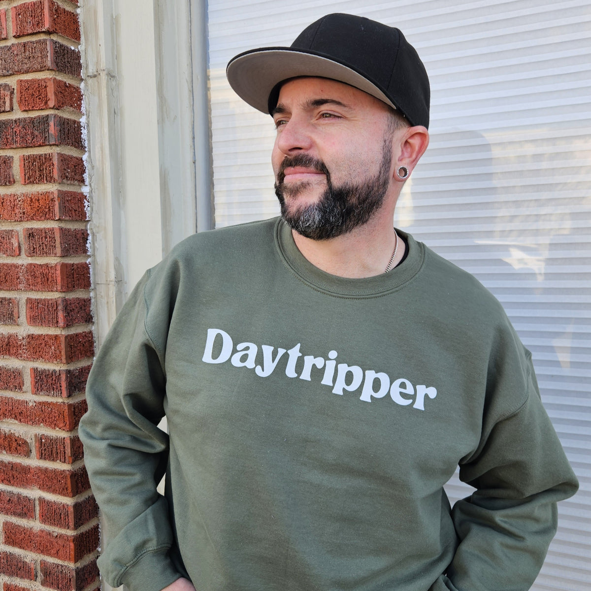 Daytripper Military Green Sweatshirt