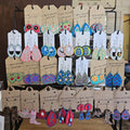 Hand Painted Wooden Earrings