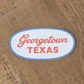 Georgetown Oval Nametag Sticker