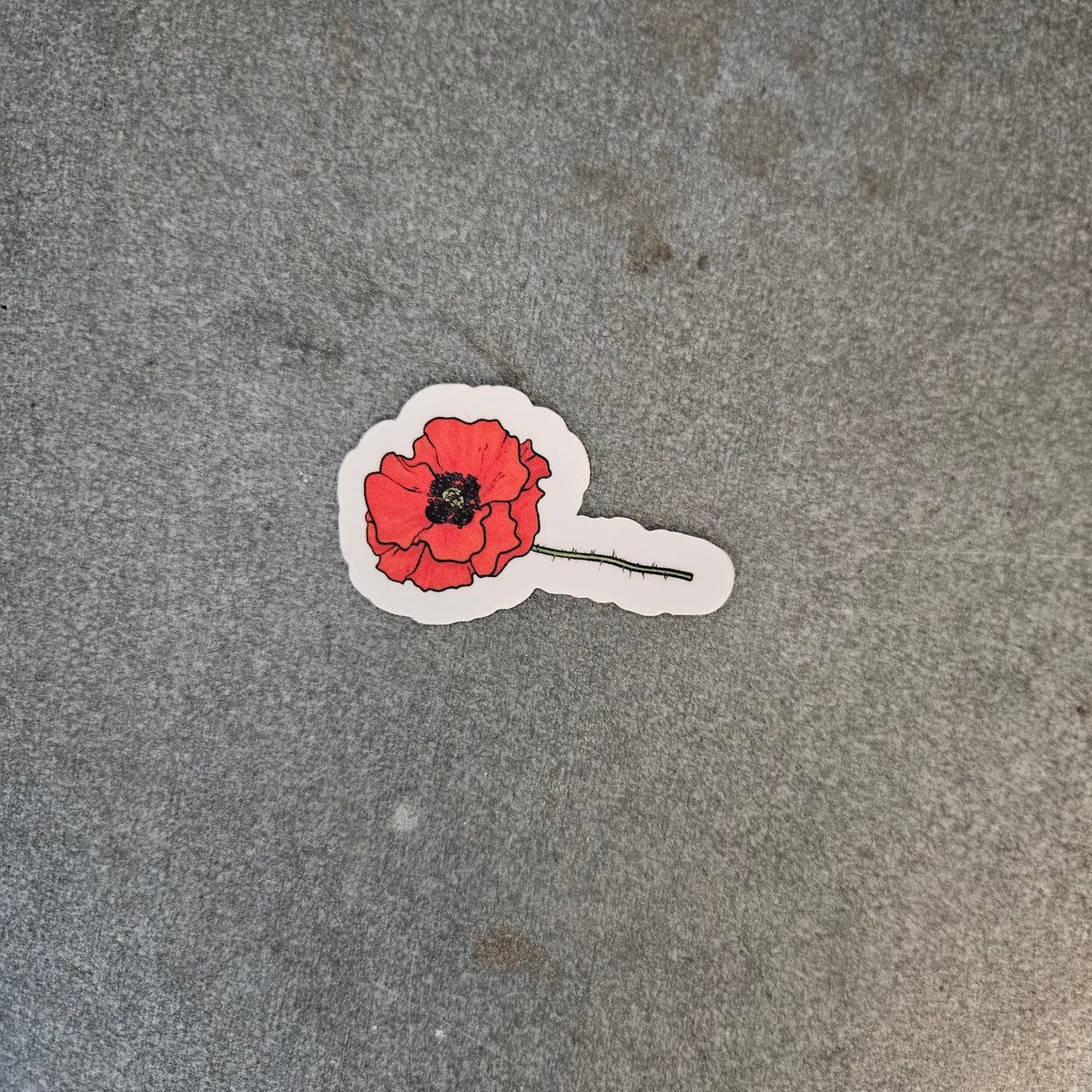 Poppy Stem Mini Sticker