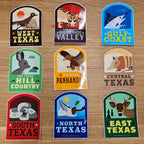 Texas Regions Stickers