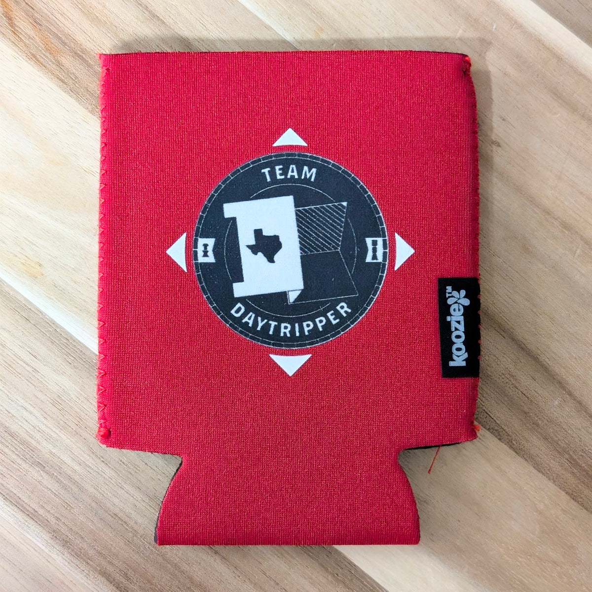 Team Daytripper Red Koozie