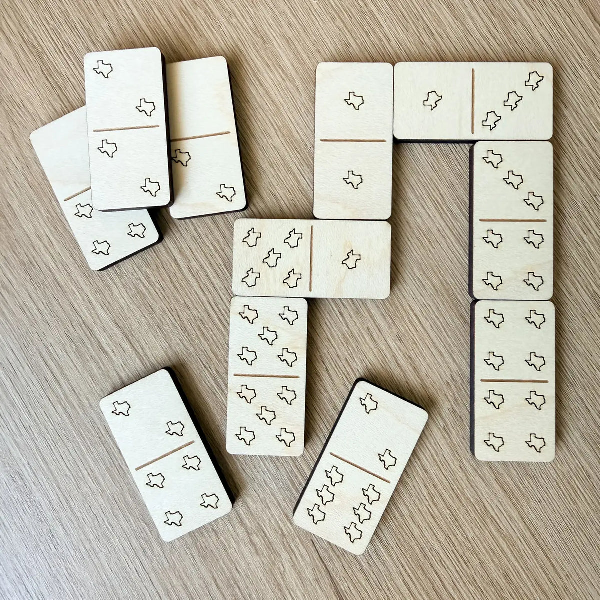 Wooden Texas Dominos