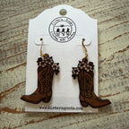 Hand Painted Wood Earrings