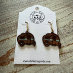Hand Painted Wood Earrings