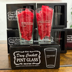 Davy Crockett Pint Glasses