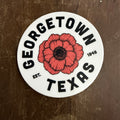 Georgetown Poppy Seal Sticker