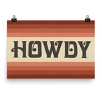 Howdy Art Print Poster