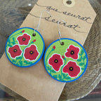 Cher(ish) Hand Painted Wooden Earrings