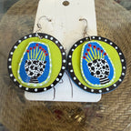 Cher(ish) Hand Painted Wooden Earrings