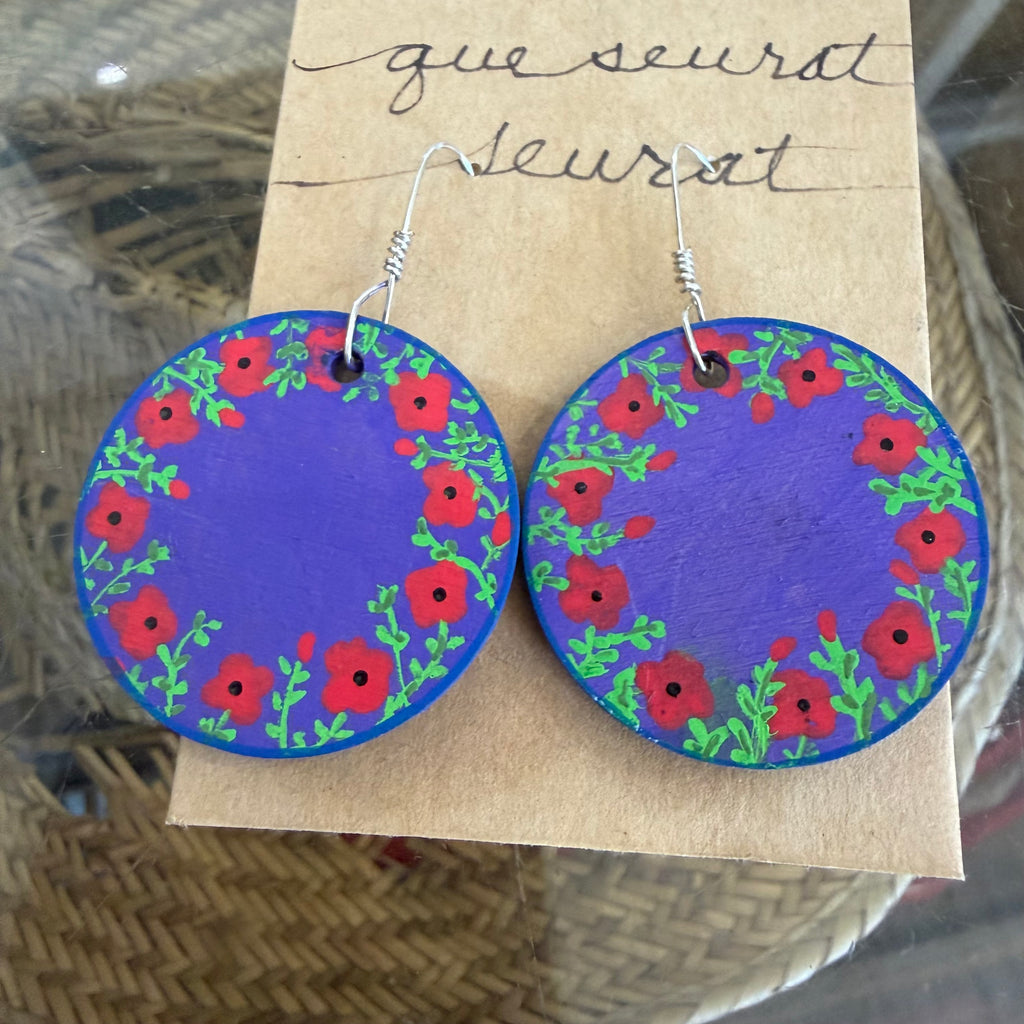 Cher(ish) Hand Painted Wooden Earrings