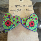 Cher(ish) Hand Painted Wooden Earrings