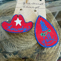 Cher(ish) Hand Painted Wooden Earrings