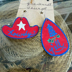 Cher(ish) Hand Painted Wooden Earrings