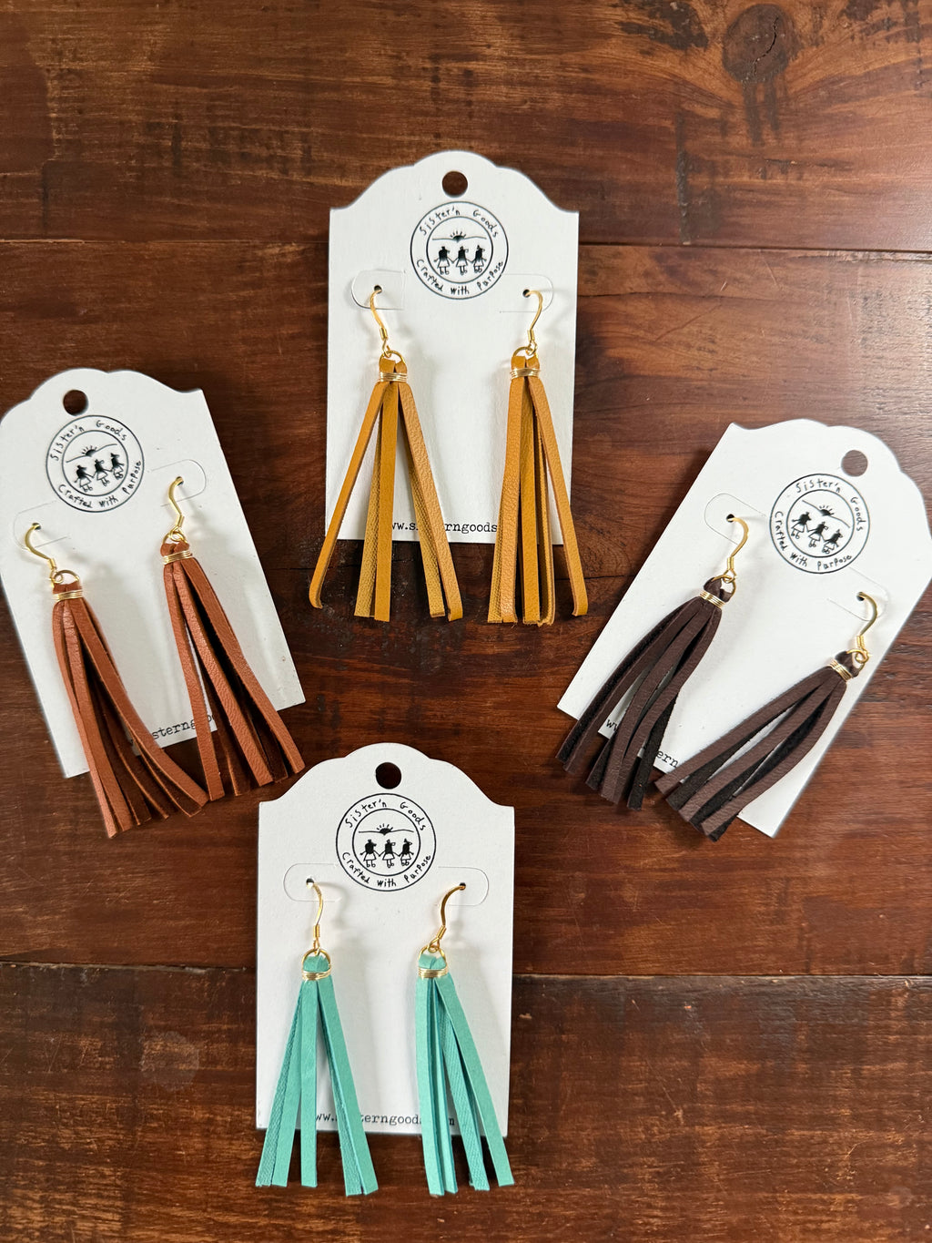 Leather Tassel Earrings