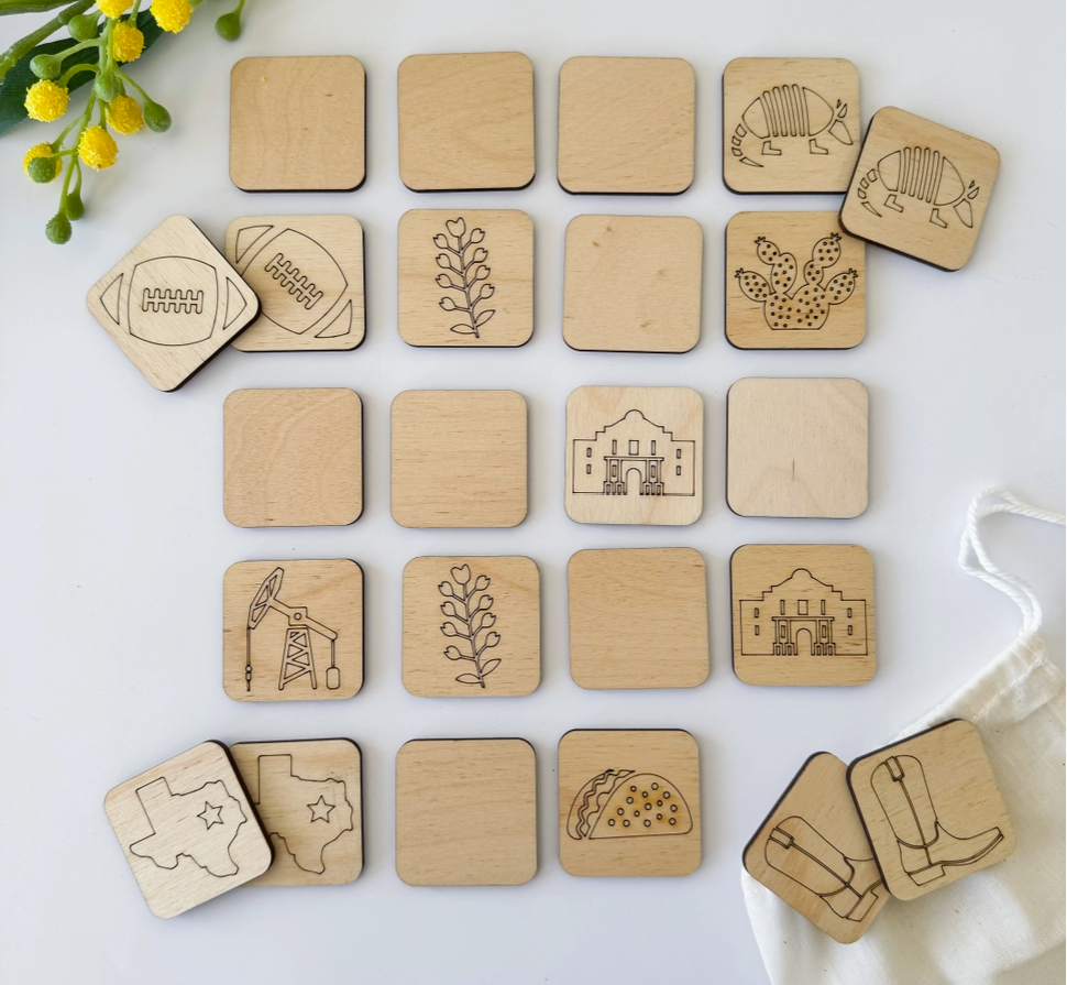 Texas Matching Memory Game