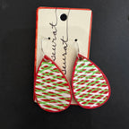 Cher(ish) Hand Painted Wooden Earrings