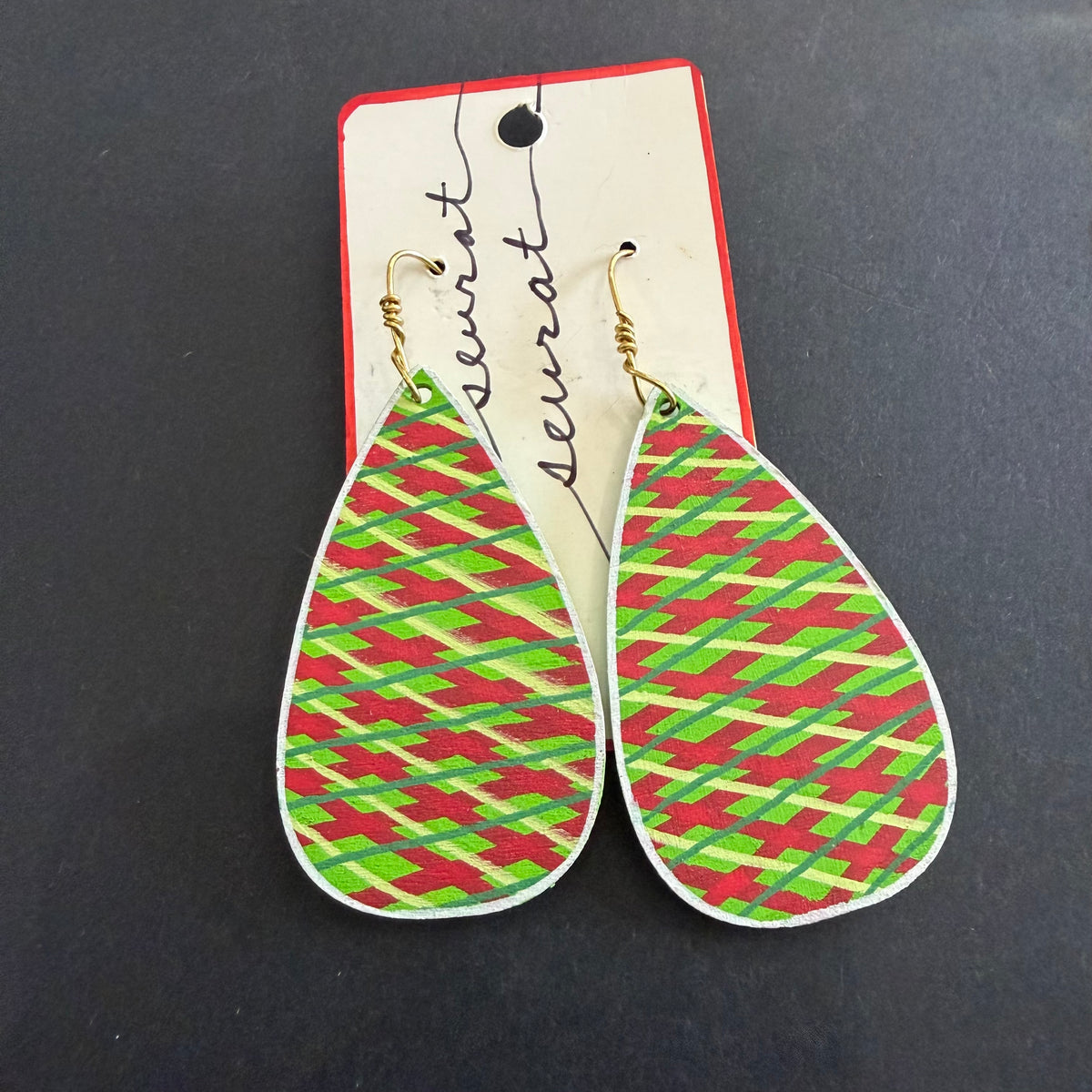 Cher(ish) Hand Painted Wooden Earrings