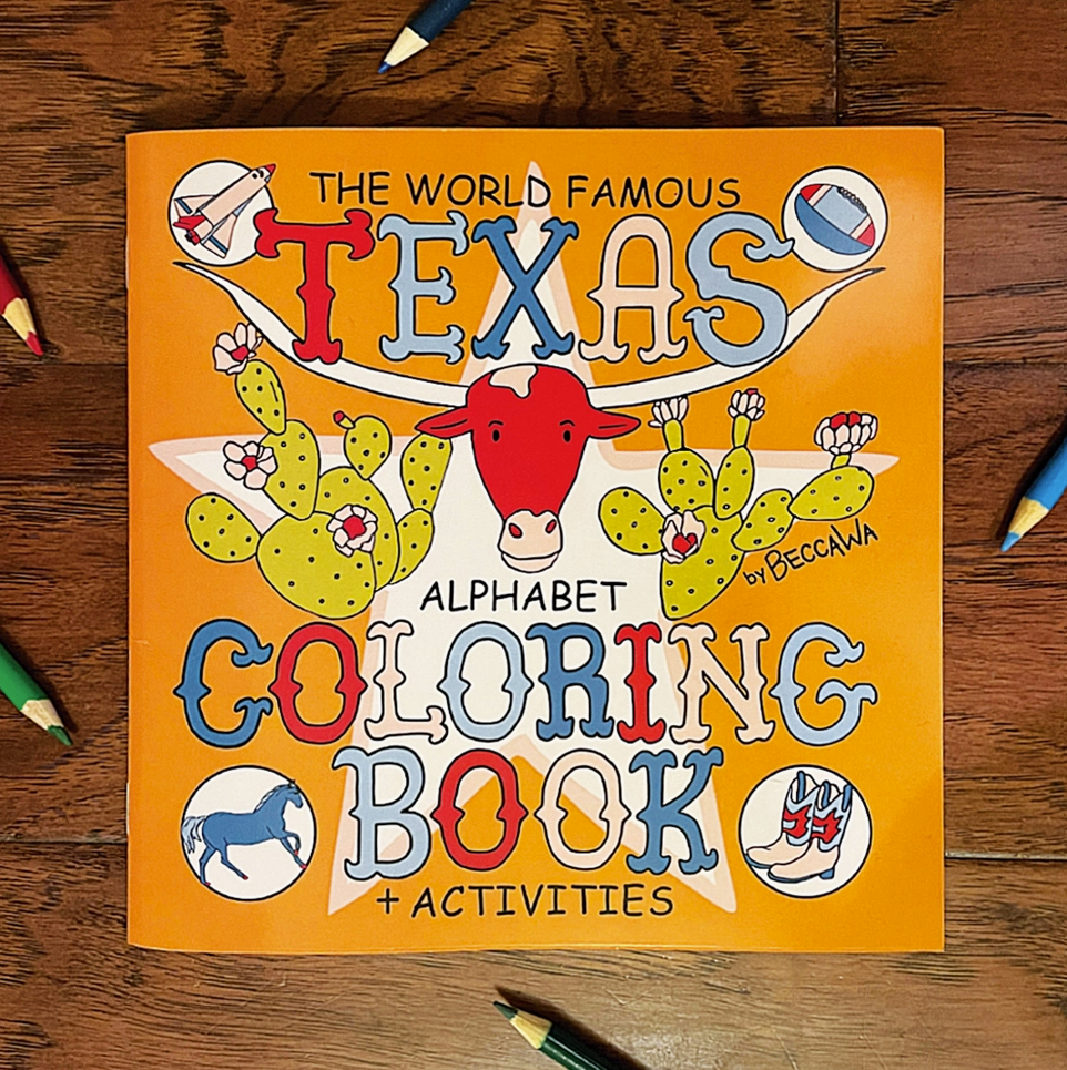 Texas Alphabet Coloring Book