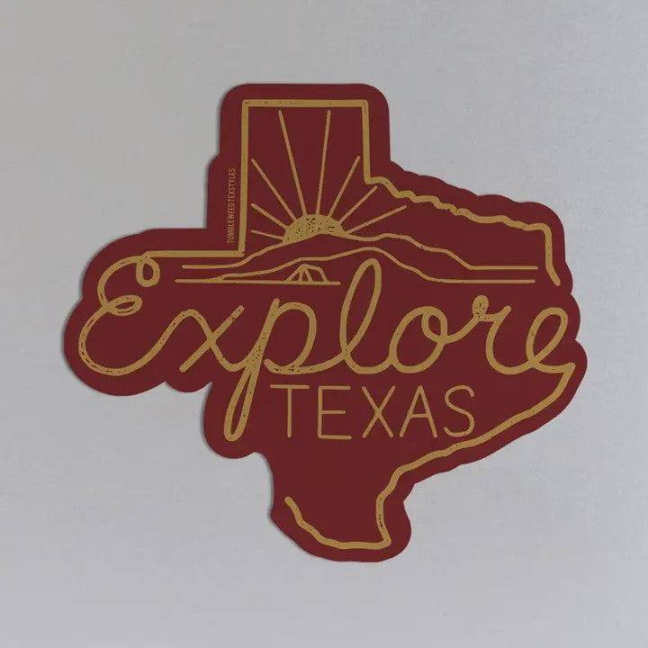 Explore Texas Sticker