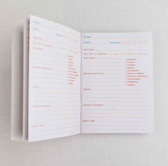 Texas State Parks Passport Journal