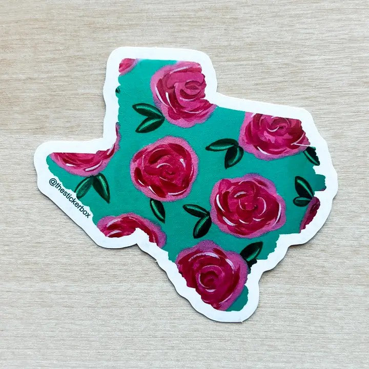 Texas Rose Sticker